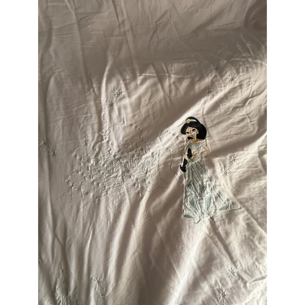 Pottery Barn Kids Disney Princess Quilt Full/Queen Pink Mary Blair Embroidered